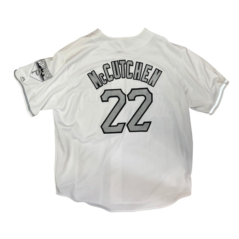 Majestic Pittsburgh Pirates Andrew McCutchen 22 Jersey White Mens 2XL Limited Ed - Picture 2 of 5